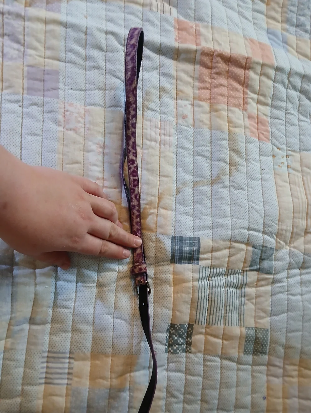 Purple Leopard Kids Belt